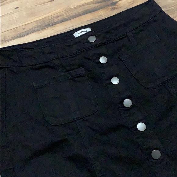 GARAGE Black Denim Skirt - Picture 3 of 5
